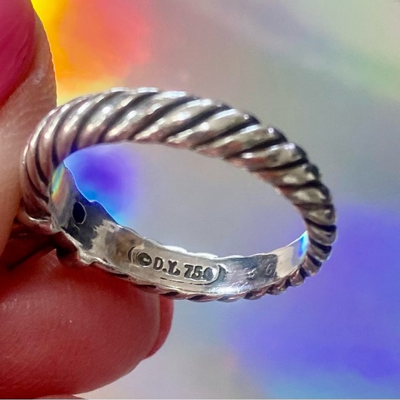 Gorgeous David Yurman Diamond Ring in Sterling Platinum / offers - Picture 6 of 6